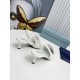 Prada Slingback Pumps 45mm in White Patent Calfskin