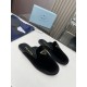 Prada Women's Slippers in Black Velvet