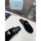 Prada Women's Slippers in Black Velvet