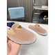 Prada Women's Slippers in Nude Velvet