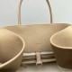 The Row Margaux 15 Top Handle Bag in Sand Grained Leather