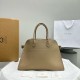 The Row Margaux 15 Top Handle Bag in Sand Grained Leather