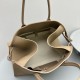 The Row Margaux 15 Top Handle Bag in Sand Grained Leather