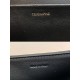 Celine Claude Shoulder Bag in Black Calfskin