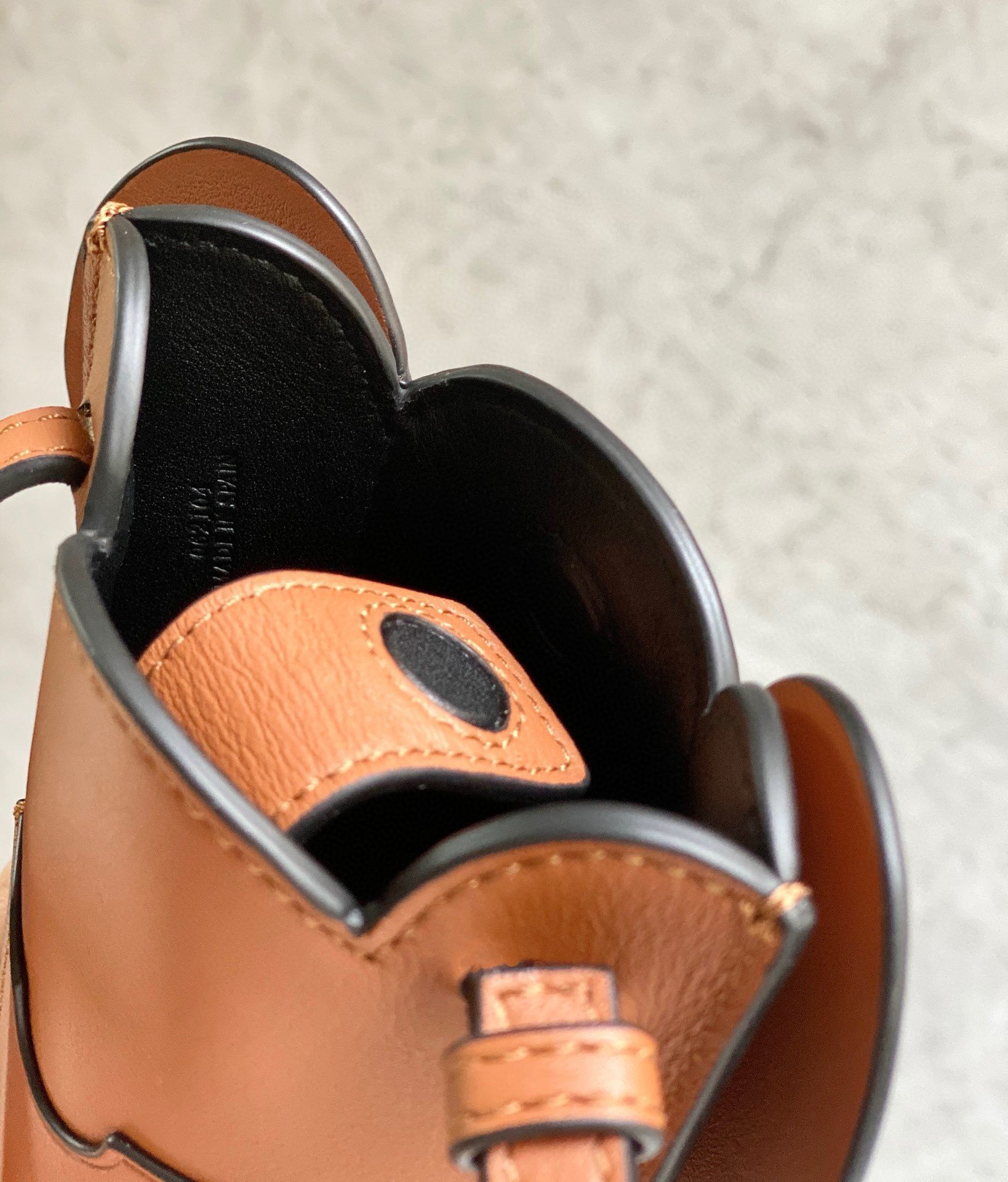 Loewe Elephant Pocket in Brown Calfskin