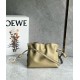 Loewe Mini Flamenco Clutch Bag in Clay Green Nappa Calfskin