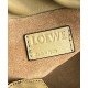 Loewe Mini Flamenco Clutch Bag in Clay Green Nappa Calfskin