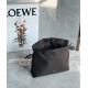 Loewe Mini Flamenco Clutch Bag in Chocolate Nappa Calfskin