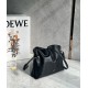 Loewe Mini Flamenco Clutch Bag in Black Nappa Calfskin