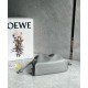 Loewe Mini Flamenco Clutch Bag in Pearl Grey Nappa Calfskin