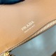 Prada Large Tote Bag in Brown Leather with Buckles