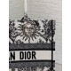 Dior Medium Book Tote Bag in White Toile de Jouy Soleil Embroidery