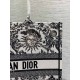 Dior Large Book Tote Bag in White Toile de Jouy Soleil Embroidery