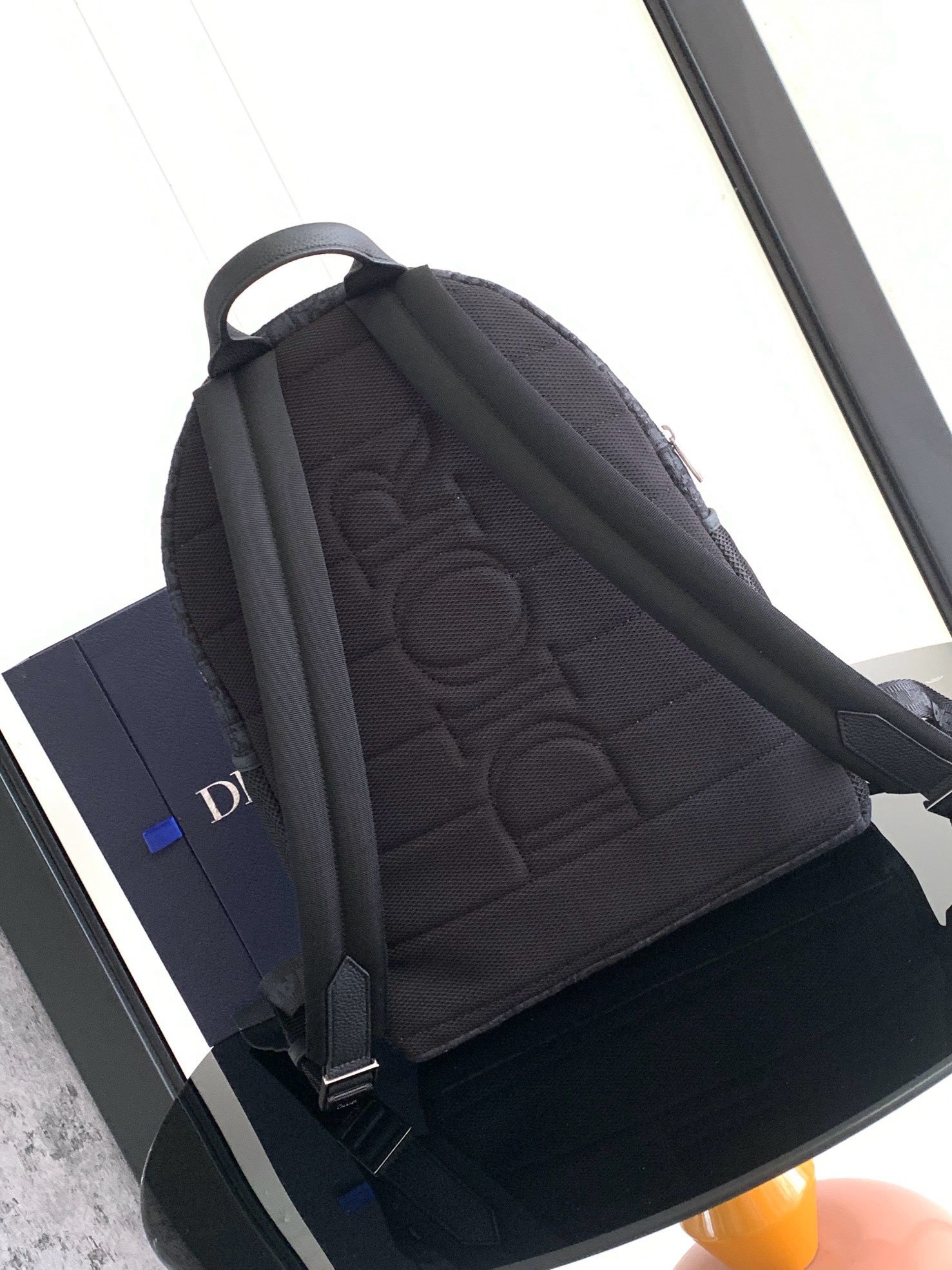 Dior 8 Backpack in Black Dior Oblique Jacquard