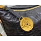 Dior Diorstar Hobo Bag with Chain in Black Crinkled Calfskin