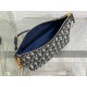 Dior Diorstar Hobo Bag with Chain in Blue Oblique Jacquard