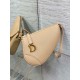 Dior Saddle Rodeo Pouch in Biscuit Goatskin