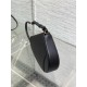 Dior Saddle Rodeo Pouch in Black Goatskin