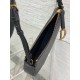 Dior Saddle Rodeo Pouch in Black Goatskin