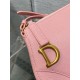 Dior Saddle Rodeo Pouch in Pink Goatskin