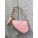 Dior Saddle Rodeo Pouch in Pink Goatskin