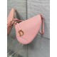 Dior Saddle Rodeo Pouch in Pink Goatskin