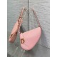 Dior Saddle Rodeo Pouch in Pink Goatskin