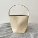 The Row Small N/S Park Tote in Ivory Grained Leather