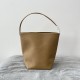 The Row Medium N/S Park Tote in Taupe Grained Leather