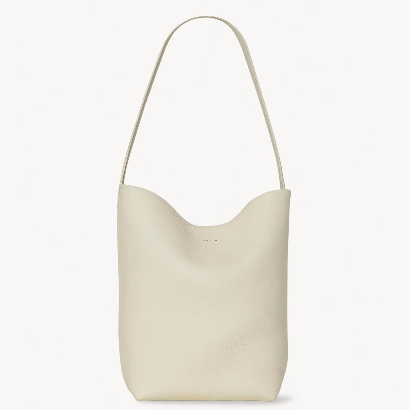 The Row Medium N/S Park Tote in Ivory Grained Leather