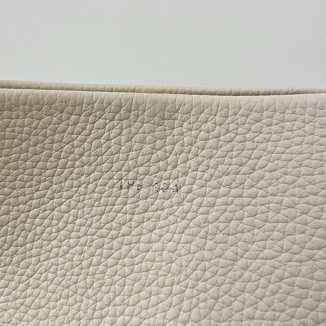 The Row Medium N/S Park Tote in Ivory Grained Leather