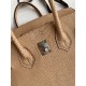 Hermes Birkin 25 Retourne Handmade Bag In Beige Lizard Leather