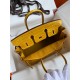 Hermes Birkin 25 Handmade Bag In Yellow Crocodile Niloticus Shiny Skin