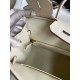 Hermes Birkin 25 Sellier Handmade Bag In Craie Epsom Calfskin