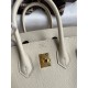 Hermes Birkin 25 Sellier Handmade Bag In Craie Epsom Calfskin