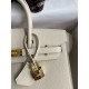 Hermes Birkin 25 Sellier Handmade Bag In Craie Epsom Calfskin