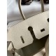 Hermes Birkin 25 Sellier Handmade Bag In Craie Epsom Calfskin