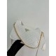 Prada Re-Edition 2005 Crochet Bag in White Raffia