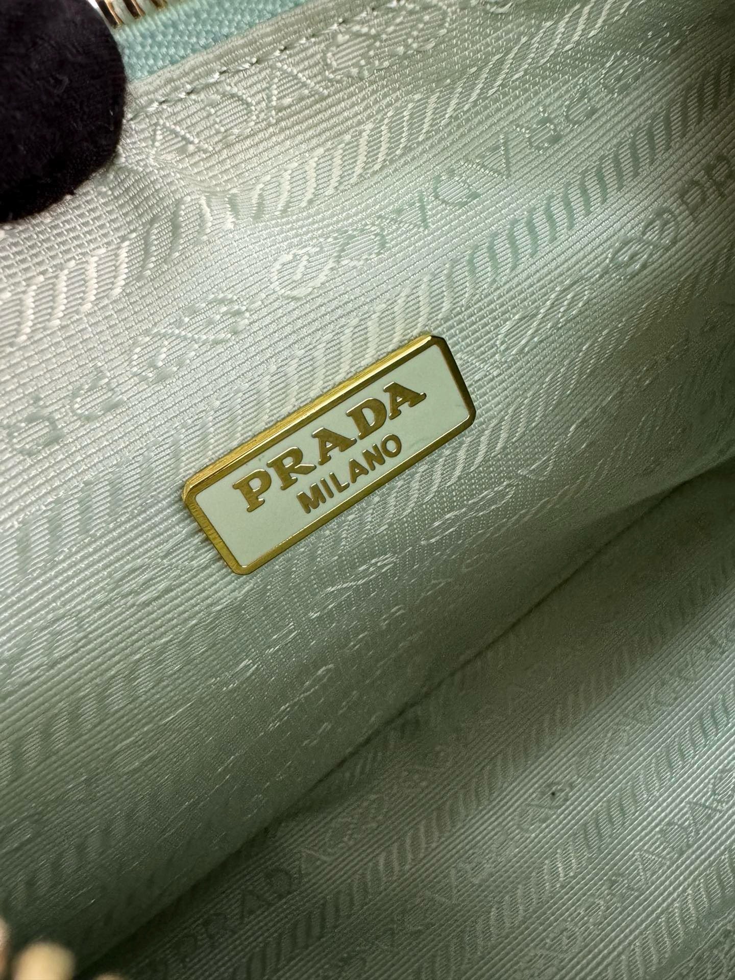 Prada Re-Edition 2005 Crochet Bag in Aqua Raffia