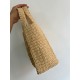 Prada Small Crochet Tote in Beige Raffia-effect Yarn