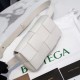 Bottega Veneta Cassette Belt Bag In White Lambskin