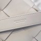 Bottega Veneta Cassette Belt Bag In White Lambskin