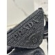 Prada Triangle Crochet Bag in Black Raffia-effect Yarn