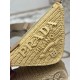 Prada Triangle Crochet Bag in Beige Raffia-effect Yarn