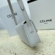 Celine Claude Shoulder Bag in White Calfskin