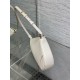 Dior Saddle Rodeo Pouch in White Goatskin