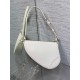 Dior Saddle Rodeo Pouch in White Goatskin