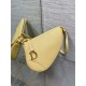 Dior Saddle Rodeo Pouch in Yellow Goatskin