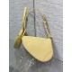 Dior Saddle Rodeo Pouch in Yellow Goatskin