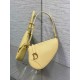 Dior Saddle Rodeo Pouch in Yellow Goatskin